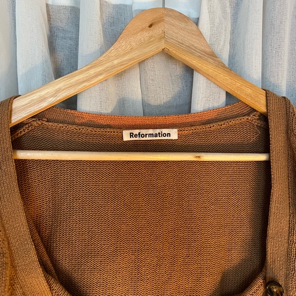 Reformation Button-Up Sweater Tank & Cardigan - Picture 2 of 3